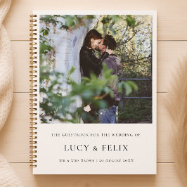 Elegant minimalist | Fotowedstrijdbezoekersboek Notitieboek