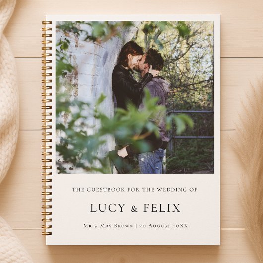 Elegant minimalist | Fotowedstrijdbezoekersboek Notitieboek