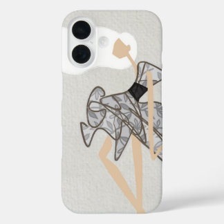 Elegant Minimalist Glam Fashion Art iPhone 16 Hoesje