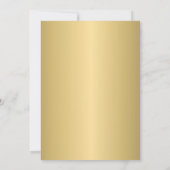 Elegant minimalist Gold Pot Orchid Tea Bridal Tea Kaart (Achterkant)