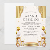 Elegant Minimalist Grand Opening Invitation Kaart (Voorkant / Achterkant)