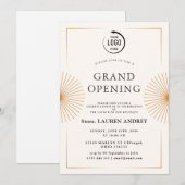 Elegant Minimalist Grand Opening Invitation Kaart (Voorkant / Achterkant)