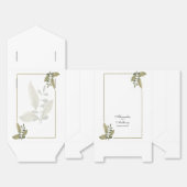 Elegant Minimalist Greenery Wedding Bedankdoosjes (Ongevouwen)