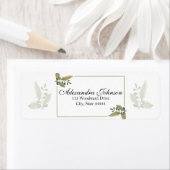 Elegant Minimalist Greenery Wedding Etiket (Insitu)