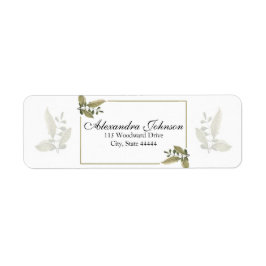 Elegant Minimalist Greenery Wedding Etiket