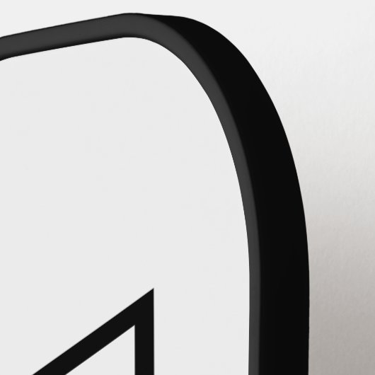 Elegant Minimalist Groomsman Monogram script photo Pickleball Paddle (Links Detail)