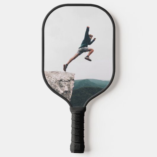 Elegant Minimalist Groomsman Monogram script photo Pickleball Paddle (Achterkant)