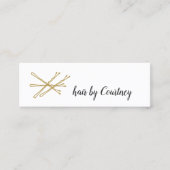 Elegant minimalist Hair Bobby Pins Beauty Mini Visitekaartje (Voorkant)