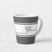 Elegant Minimalist Latte Mug Latte Mok (Rechterhoek)