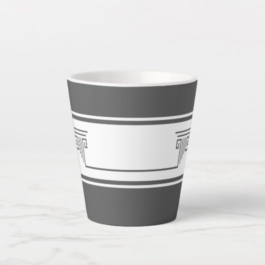 Elegant Minimalist Latte Mug Latte Mok (Voorkant)