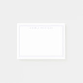 Elegant Minimalist Lavender Monogram Post-it® Notes (Voorkant)