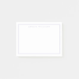 Elegant Minimalist Lavender Monogram Post-it® Notes