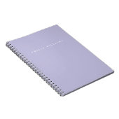 Elegant Minimalist Lavender Purple Monogram Notitieboek (Rechterzijde)