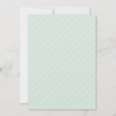 Elegant Minimalist Mint Green Photo Afstuderen Aankondiging (Achterkant)