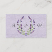 Elegant minimalist Mode Lavender Wedding Detail Informatiekaartje (Achterkant)
