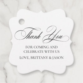 Elegant Minimalist modern  Bedankjes Labels