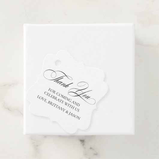 Elegant Minimalist modern Bedankjes Labels (In situ)