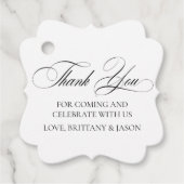 Elegant Minimalist modern  Bedankjes Labels (Voorkant)