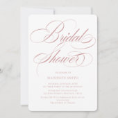 Elegant Minimalist modern Bridal Shower Kaart (Voorkant)