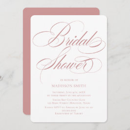 Elegant Minimalist modern Bridal Shower  Kaart
