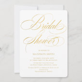Elegant Minimalist modern Bridal Shower  Kaart (Voorkant)