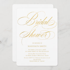 Elegant Minimalist modern Bridal Shower  Kaart