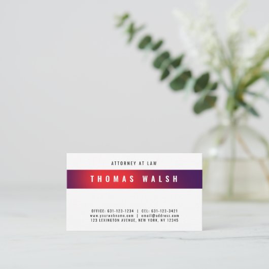 Elegant Minimalist Modern Business Card Design Visitekaartje (Staand voorkant)