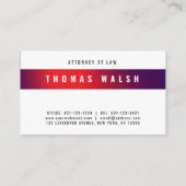 Elegant Minimalist Modern Business Card Design Visitekaartje (Achterkant)