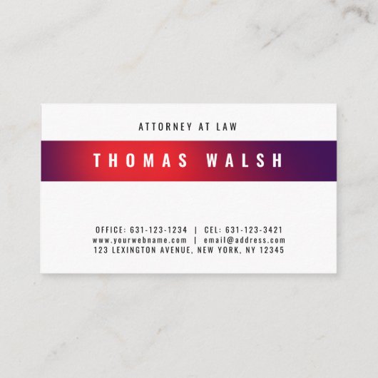 Elegant Minimalist Modern Business Card Design Visitekaartje (Achterkant)