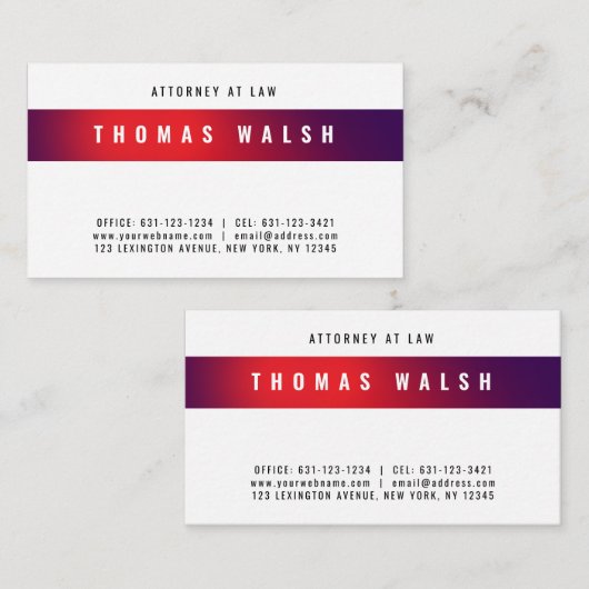 Elegant Minimalist Modern Business Card Design Visitekaartje (Voorkant / Achterkant)