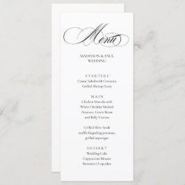 Elegant Minimalist modern Menu 