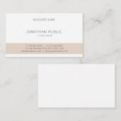 Elegant minimalist Modern Monogram Professional Visitekaartje (Voorkant / Achterkant)