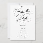 Elegant Minimalist modern Save The Date (Voorkant)