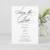 Elegant Minimalist modern Save The Date (Staand voorkant)