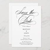 Elegant Minimalist modern Save The Date (Voorkant / Achterkant)