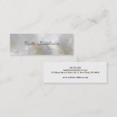 Elegant Minimalist Modern Stylish Mini Mini Busine Mini Visitekaartje (Voorkant / Achterkant)