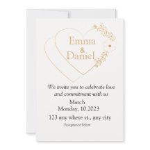 Elegant Minimalist & Modern Wedding Invitations