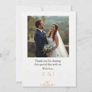 Elegant Minimalist & Modern Wedding Invitations Kaart
