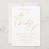 Elegant Minimalist modern Wedding Kaart (Voorkant)