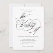 Elegant Minimalist modern Wedding Kaart (Voorkant)