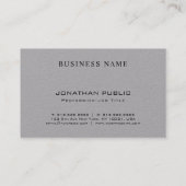 Elegant minimalist Monogram Plain Luxury Trendy Visitekaartje (Achterkant)