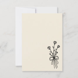 Elegant Minimalist Natural White Kaart