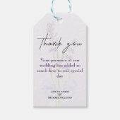 Elegant minimalist nieuwe Mode lavender Wedding Cadeaulabel (Voorkant)