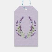 Elegant minimalist nieuwe Mode lavender Wedding Cadeaulabel (Achterkant)