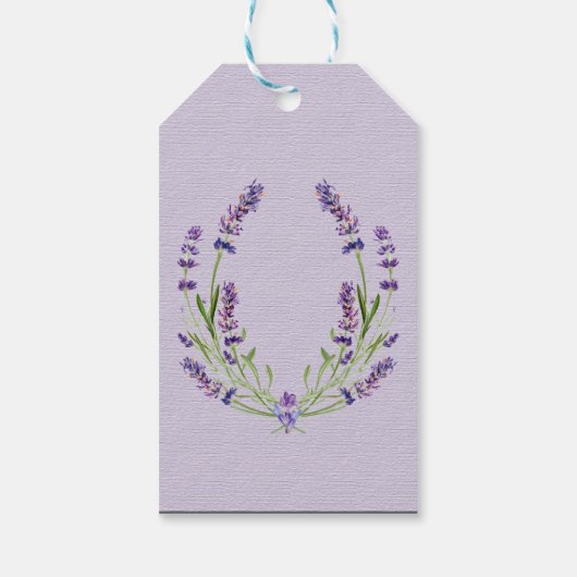 Elegant minimalist nieuwe Mode lavender Wedding Cadeaulabel (Achterkant)