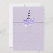 Elegant minimalist nieuwe Mode lavender Wedding Kaart (Achterkant)