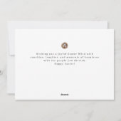 Elegant Minimalist Pattern Happy Easter 1 Photo Feestdagenkaart (Achterkant)