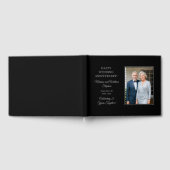Elegant Minimalist Photo 25th Wedding Jubileum Gastenboek (Volledig)