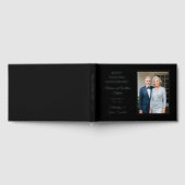 Elegant Minimalist Photo 25th Wedding Jubileum Gastenboek (Volledig)