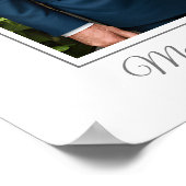 Elegant Minimalist Photo 25th Wedding Jubileum Poster (Hoek)